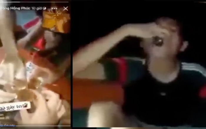 Nhóm thiếu niên nhậu giữa mùa dịch, quay clip thách thức: 'Các chú đến bắt hộ cháu cái' và 'kết đắng'