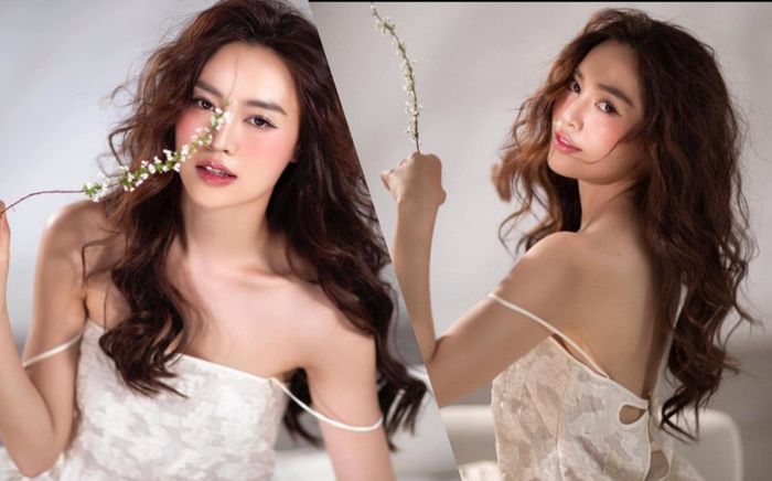 Ninh Dương Lan Ngọc 'nửa kín nửa hở' với váy hai dây xinh ngất ngây