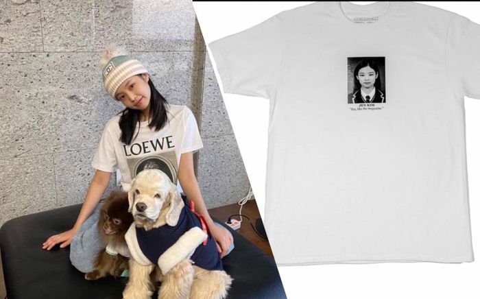 Áo thun in hình Jennie Black Pink nhìn như ảnh thờ khiến fan tranh cãi
