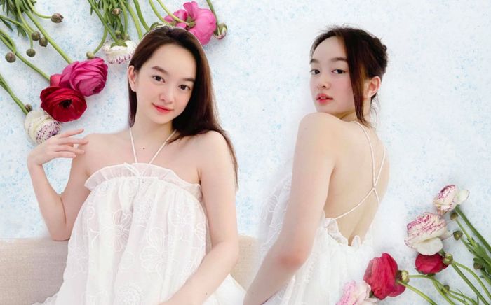 Diện váy trắng che bụng, Kaity Nguyễn bị dân tình nghi ngờ có 'tin vui'