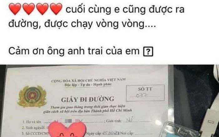 Khoe trên Facebook 'được chạy vòng vòng' vì đã có giấy đi đường, nữ tình nguyện viên nhận kết đắng