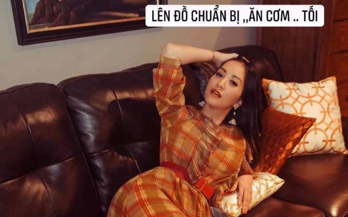 Trước livestream bí ẩn về trà xanh, Khánh Thi lên đồ điệu đà để ăn tối lãng mạn