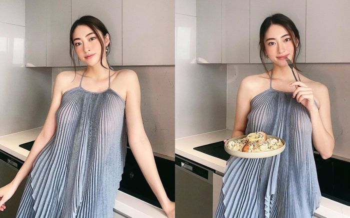 Lương Thùy Linh diện váy mong manh lấp ló đôi gò bồng đào, Á hậu Ngọc Thảo ùa vào 'nhìn thèm'