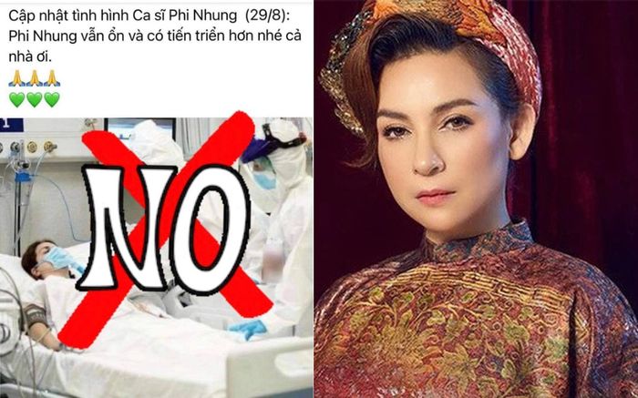 Lan truyền hình ảnh Phi Nhung nằm viện điều trị Covid-19, phía nữ ca sĩ lên tiếng, đồng thời báo tin vui