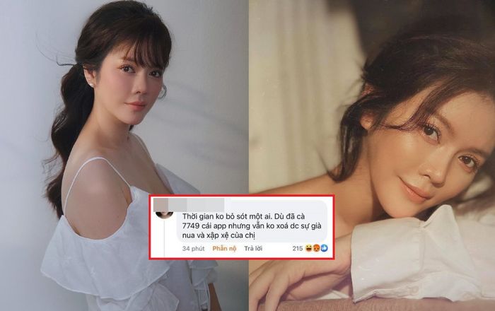 Lý Nhã Kỳ có màn 'phản dame' cực gắt khi bị chê già nua, 'cà 7749 cái app'