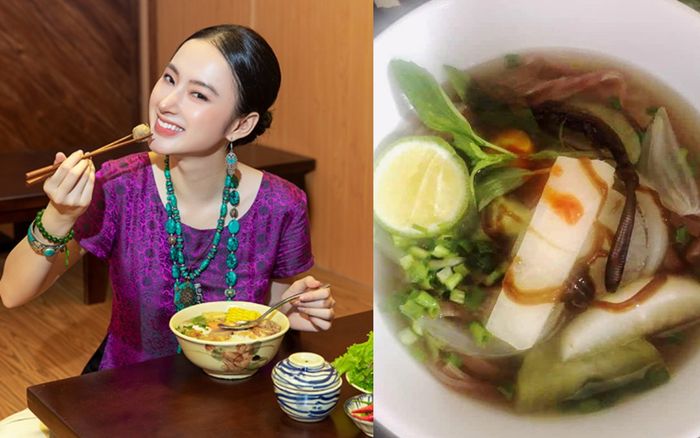 Angela Phương Trinh bị fan yêu cầu ăn sống Địa long mới tin sau khi khoe tô phở chứa đầy giun đất