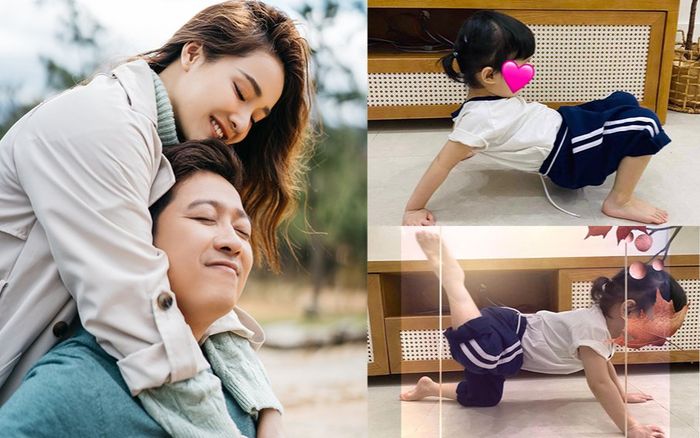 Tuy chỉ hơn 2 tuổi nhưng con gái Trường Giang đã có thể dạy cả nhà làm những điều này