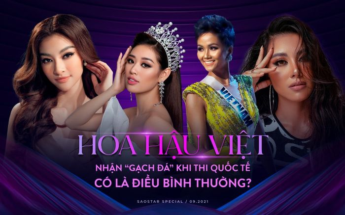 Hoa hậu Việt gặp sóng gió thị phi khi thi Quốc tế: Nỗi niềm mãi day dứt!