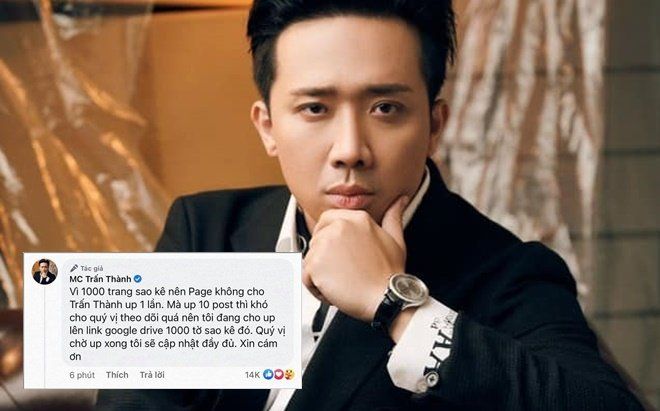 Trấn Thành chia 10 post để công khai 1.000 trang sao kê, dân tình thắc mắc sao phải 'cồng kềnh' thế?
