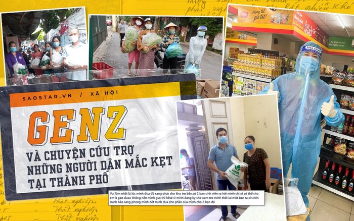 GenZ và chuyện cứu trợ những người dân mắc kẹt tại thành phố