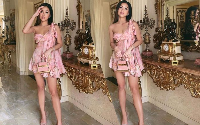 Em chồng Hà Tăng mặc váy 'một mất một còn' khoe khéo điểm vàng quyến rũ