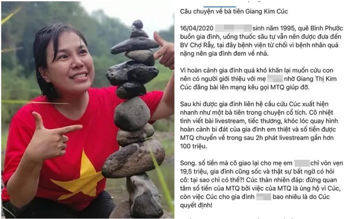 Gia đình nạn nhân nói gì sau vụ việc Giang Kim Cúc bị tố ăn chặn 100 triệu tiền từ thiện?