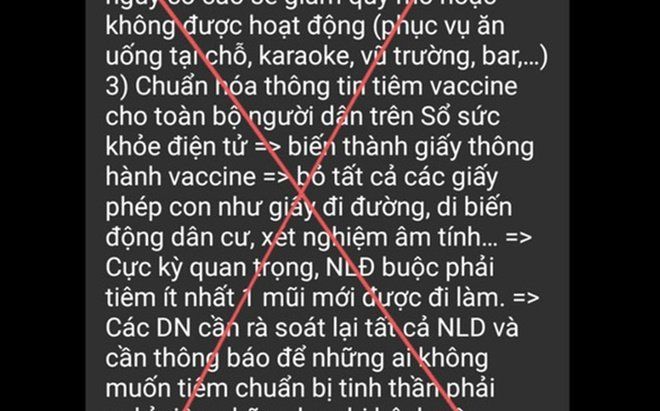 'Hà Nội sống chung với dịch COVID-19 từ ngày 15/9' là tin giả