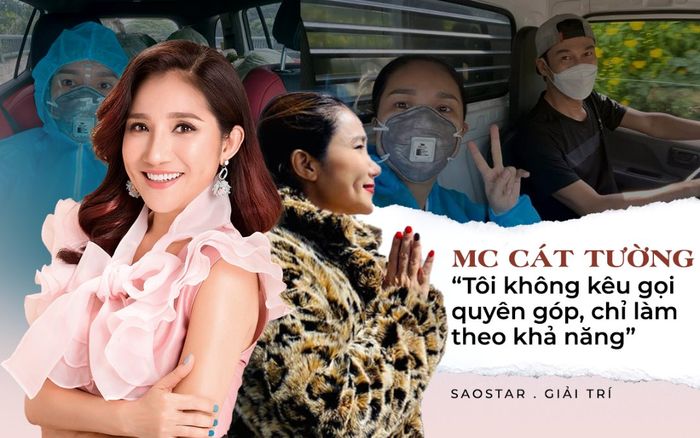 MC Cát Tường: 'Tôi không kêu gọi quyên góp, chỉ làm theo khả năng'