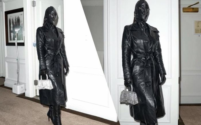 Kim Kardashian gây 'choáng' khi diện đồ kín mặt như sát thủ
