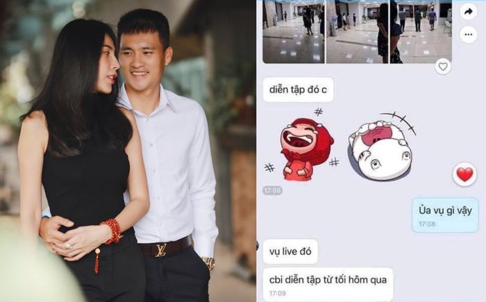 Xôn xao ảnh vợ chồng Thủy Tiên - Công Vinh 'tập dợt' cho buổi livestream sao kê?