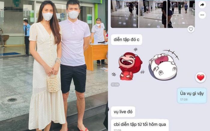 Thủy Tiên nói rõ về loạt ảnh tiết lộ việc vợ chồng cô tập dợt cho buổi livestream sao kê