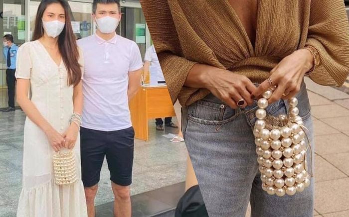 Chiếc túi ngọc trai Thủy Tiên xách đi sao kê đang khiến dân tình 'phát sốt phát rét'