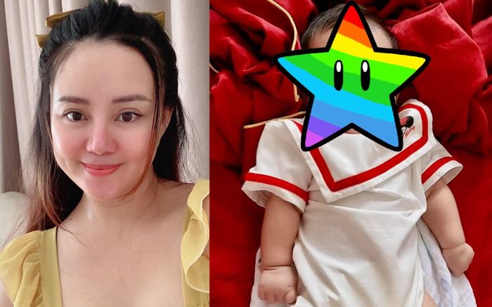 Ca sĩ Vy Oanh khoe cận mặt con gái sau 2 tháng giấu kín, tiết lộ tên nhóc tỳ