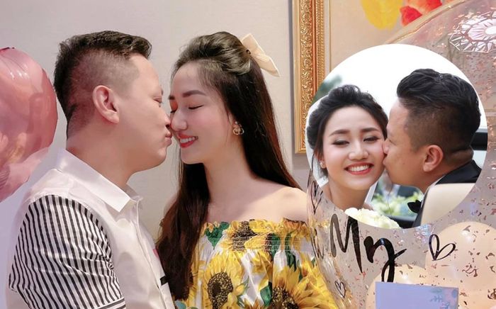 Á hậu Ngô Trà My khóa chặt môi chồng trong sinh nhật: Fan vẫn tiếc cho nhan sắc không thi quốc tế