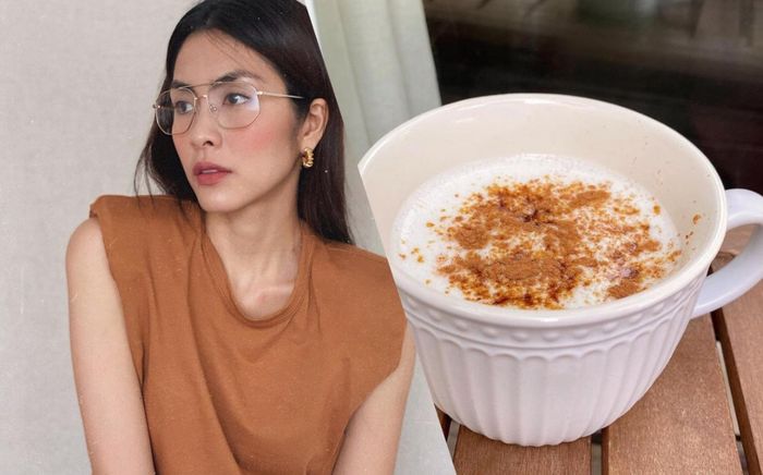 Tăng Thanh Hà làm ly latte nhâm nhi thơm ngon đúng điệu