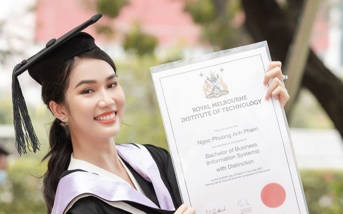 Tốt nghiệp thủ khoa chưa lâu, Á Hậu Phương Anh tiếp tục nhận được tin vui học bổng thạc sĩ