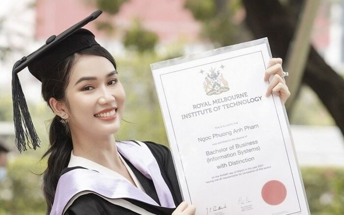 Á hậu sở hữu học vấn đáng nể Vbiz: Vừa tốt nghiệp Thủ khoa lại tiếp tục nhận học bổng Thạc sĩ