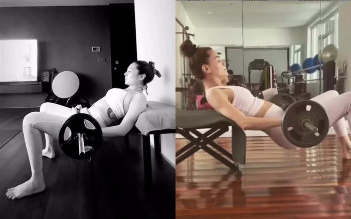 Lệ Quyên, Hà Hồ, Bảo Anh yêu thích bài nâng tạ 'hiểm', fan nhìn mà thót cả tim