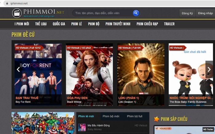 Website phim lậu lớn nhất Việt Nam bất ngờ quay trở lại với giao diện mới?