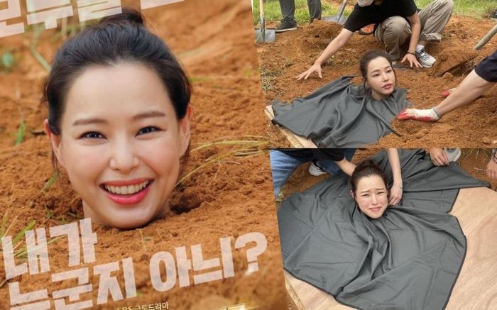 Hoa hậu Honey Lee 'độn thổ' chụp poster phim, biểu cảm lầy lội khiến fan không nhịn được cười!