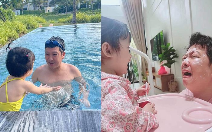 Lần hiếm hoi Trường Giang chia sẻ ảnh cận mặt con gái cưng