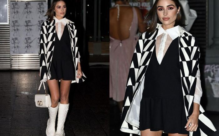 Khác hẳn thường ngày, Hoa hậu Olivia Culpo bỗng kín như bưng tại sự kiện thời trang