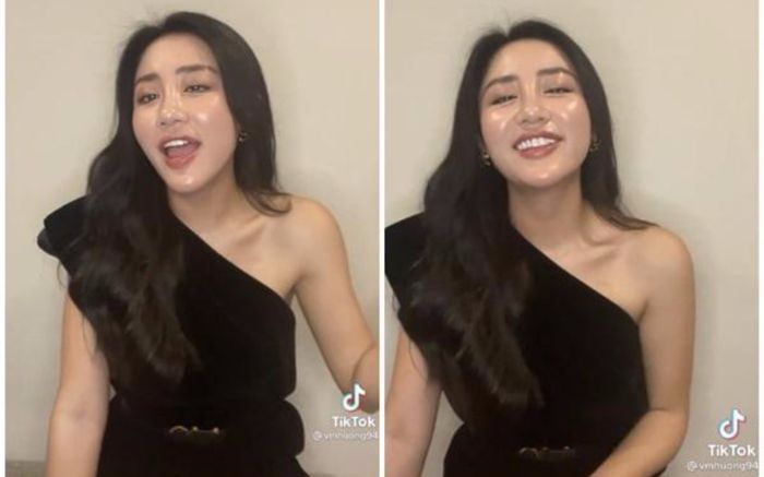 Văn Mai Hương khoe da mặt căng mịn nhưng lại bóng nhẫy đến khó hiểu