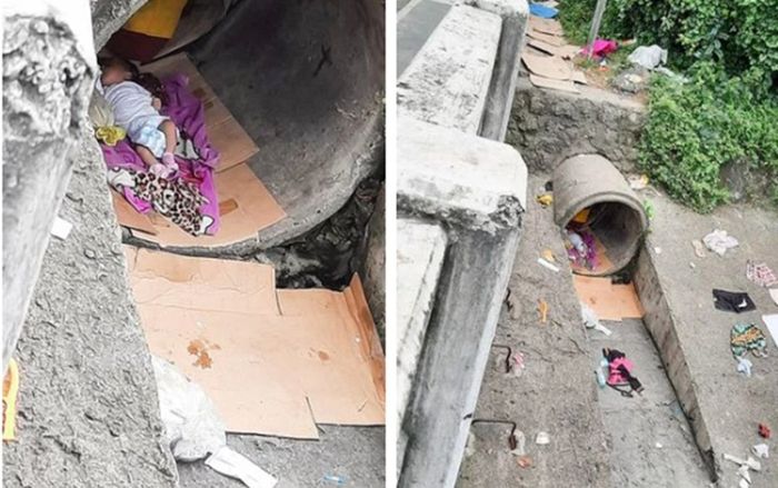 Bắt gặp 'búp bê' nằm trong cống thoát nước, người đàn ông tò mò đến xem thì vội vã chạy đi báo cảnh sát