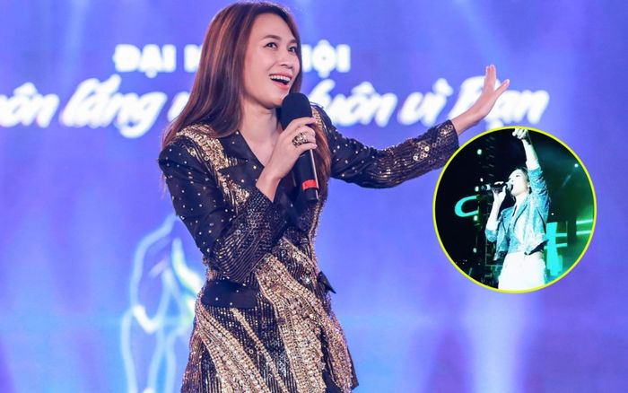 Khoảnh khắc Mỹ Tâm đang bị cảm nặng nhưng vẫn quẩy 'ầm ầm' cùng fan dưới trời mưa to
