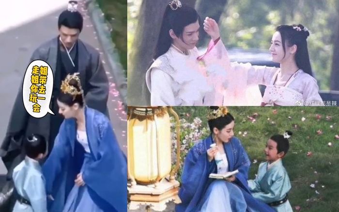 Lộ ảnh Cung Tuấn dắt Nhiệt Ba và con trai đi dạo trong 'An Lạc truyện': Cả một nhà nhan sắc đỉnh cao!