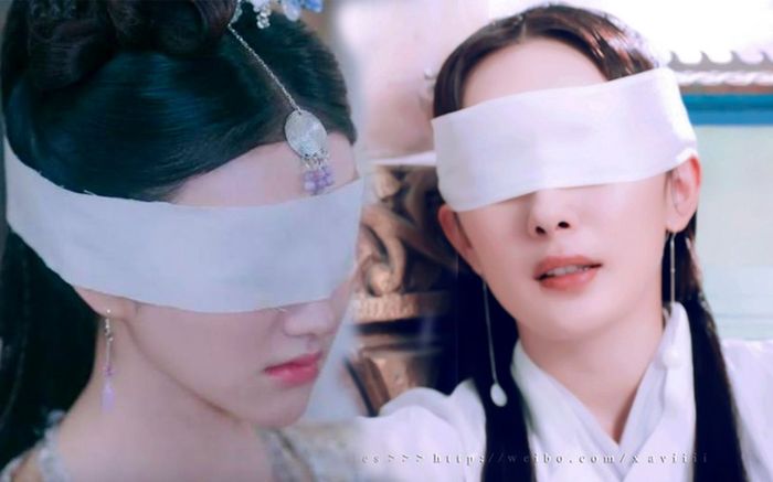 Triệu Lệ Dĩnh đáng yêu, Dương Mịch khiến khán giả 'xé lòng' trong tạo hình cổ trang bịt mắt