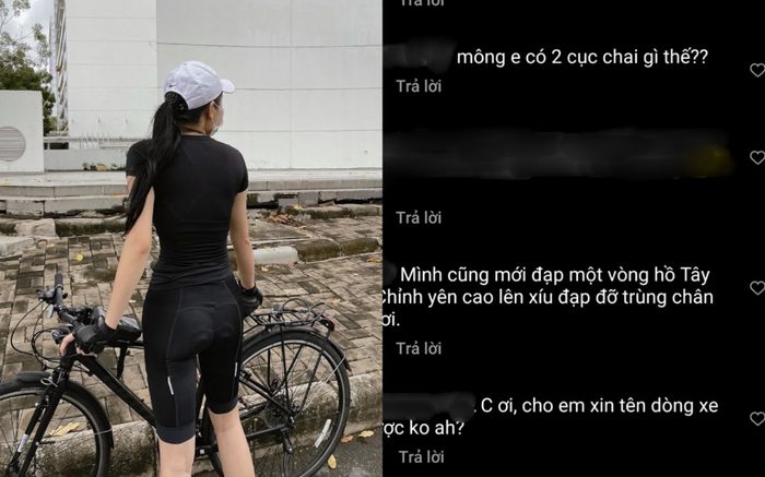 Kỳ Duyên đầu tư quần đạp xe xịn nhưng dân tình chỉ để ý thiết kế đặc biệt của nó