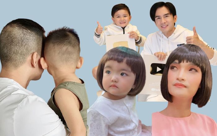 Khoảnh khắc giống như đúc của bố con nhà sao Việt: Bật cười khi nhìn ảnh Mạc Văn Khoa