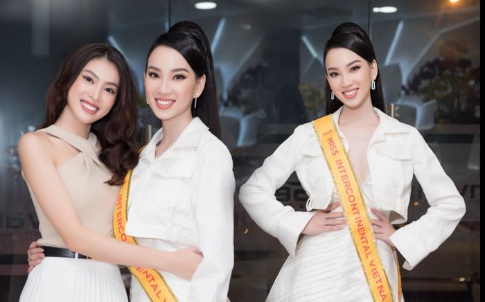 Ái Nhi như quý cô thanh lịch tại sân bay, lên đường tham dự Miss Intercontinental