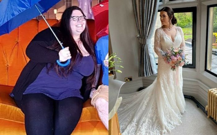Cô gái giảm cân một lèo 90 kg để lấy chồng, động lực cho các nàng mũm mĩm đây rồi!