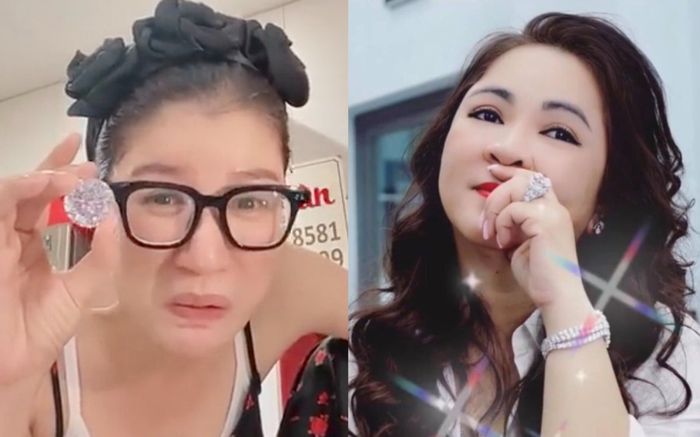 Trang Khàn khoe viên kim cương 'chọi bể đầu', tuyên chiến với bộ sưu tập của bà Phương Hằng