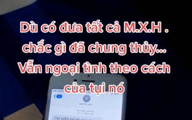 Xôn xao màn qua mặt chính thất của 'tiểu tam' khi giả tin nhắn nhà mạng để 'tòm tem' với người chồng
