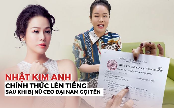 Nhật Kim Anh chính thức lên tiếng sau khi bị nữ CEO Đại Nam gọi tên vào lùm xùm kêu gọi quyên góp