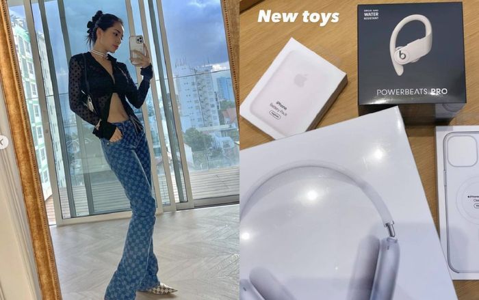 Chi Pu tậu về hàng tá phụ kiện Apple khiến fan trầm trồ, có hành động đặc biệt với iPhone 13