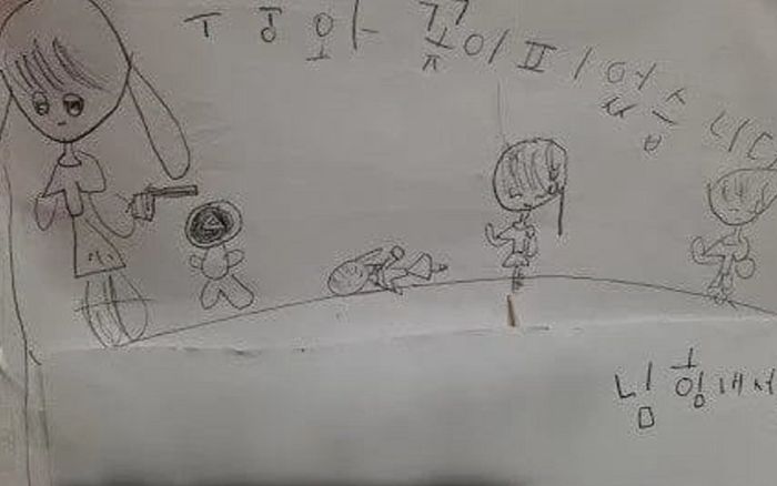 Bức vẽ về phim Squid Game của bé gái 7 tuổi gây tranh cãi: Vì sao lại để trẻ tiếp cận những cảnh đáng sợ?