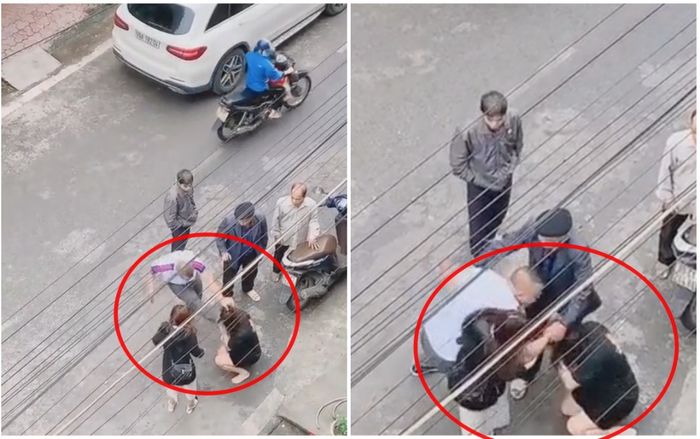 Người đàn ông đánh đập, đá tới tấp vào mặt một phụ nữ, bắt quỳ gối giữa đường vì 'mày dám chửi vợ tao à?'