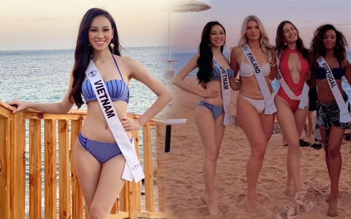 Ái Nhi gây thích thú bất ngờ khi diện trang phục biển mua tại Ai Cập