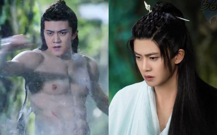 Netizen 'dở khóc dở cười' soi ra cảnh Nhậm Gia Luân dùng cơ bắp giả 6 múi trong trailer 'Ngự giao ký'