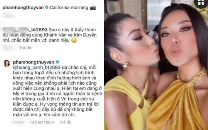 Thúy Vân, Kim Duyên hôn má thắm thiết, đập tan lời đồn bằng mặt không bằng lòng năm xưa